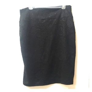 Black pencil skirt